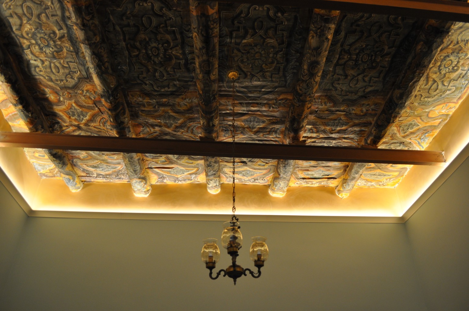 Particolare del soffitto decorato
